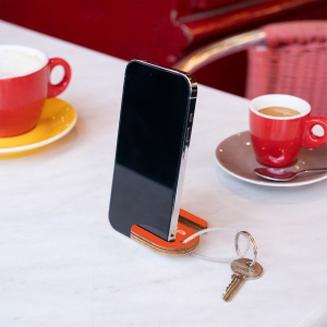 Porte-clés support de téléphone imprimé, avec anneau et lien, sans carte 3