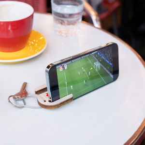 Porte-clés support de téléphone imprimé, avec anneau et lien, sans carte 6
