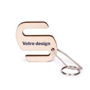 Porte-clés support de téléphone imprimé, avec anneau et lien, sans carte 7