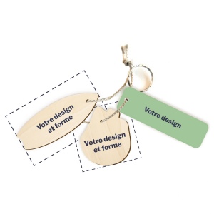 Porte-clés sur mesure grand format imprimé avec anneau, lien et carte 2