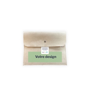 Pochette pour tablette 10 pouces en feutrine, marquage quadrichromique DTF 2