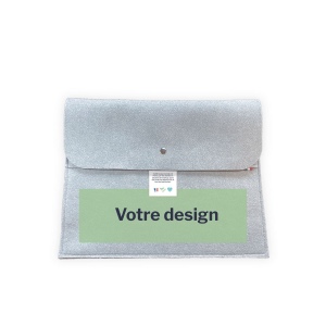 Pochette Ordinateur 13 pouces en feutrine, marquage transfert sérigraphique 1 couleur 2