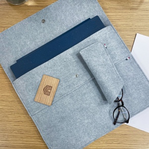 Pochette Ordinateur 17 pouces en feutrine, marquage quadrichromique DTF 2