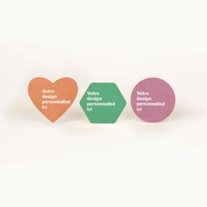 Sticker en bois Woodstick coeur 3