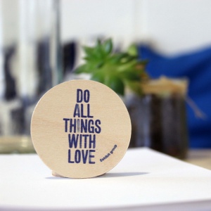Sticker en bois Woodstick disque 3