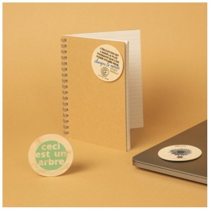 Sticker en bois Woodstick disque 7