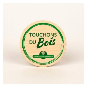 Sticker en bois Woodstick disque