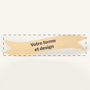 Sticker en bois sur mesure Woodstick 12