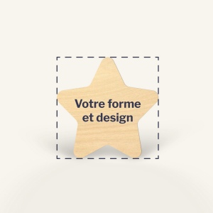 Sticker en bois sur mesure Woodstick 10