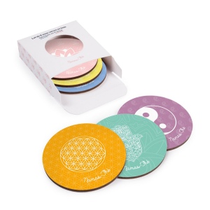 Lot de 6 sous-verres Kupof ronds imprimés 2
