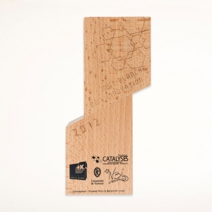 Trophée en bois César imprimé 2