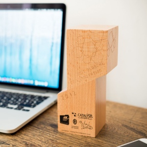 Trophée en bois César imprimé 3