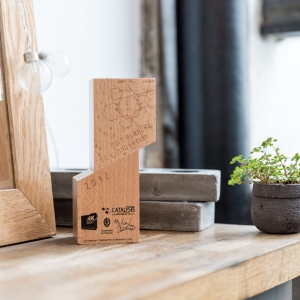 Trophée en bois César imprimé 4