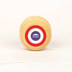 Yoyo en bois imprimé