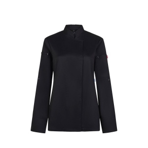 VL THOTH. Veste de cuisine pour femme (190 g/m²) en coton (35 %) et polyester recyclé (65 %) 2