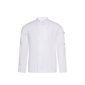 VL AGNI. Veste de cuisine unisexe (190 g/m²) en coton (35 %) et polyester recyclé (65 %) 3