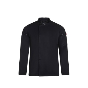VL AGNI. Veste de cuisine unisexe (190 g/m²) en coton (35 %) et polyester recyclé (65 %) 2