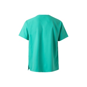 VL FLORA. Tunique à manches courtes (140 g/m²) en microfibre 100 % 65