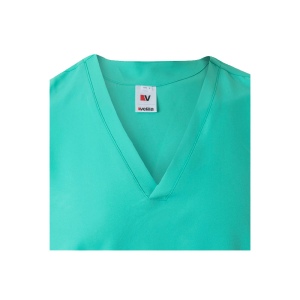VL FLORA. Tunique à manches courtes (140 g/m²) en microfibre 100 % 68