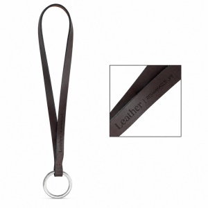 Échantillon imprimé de Lanyard LEATHER Short Slim (10 mm) 2