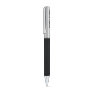 SLAUGHTER. Stylo à bille documentaire en acier inoxydable avec une finition brillante et une encre noire 4