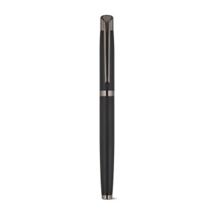 KINGSLEY. Ensemble composé d'un stylo à bille et d'un stylo roller en aluminium, avec encre bleue Dokumental® 8