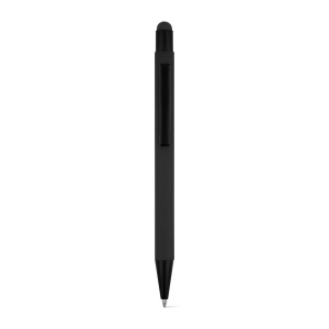 CLINT TOUCH. Stylo à bille au design moderne, fabriqué à partir d'aluminium recyclé (100% rAL), avec une finition en caoutchouc 8