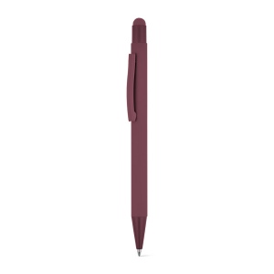 CLINT TOUCH. Stylo à bille au design moderne, fabriqué à partir d'aluminium recyclé (100% rAL), avec une finition en caoutchouc 6