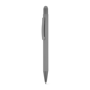 CLINT TOUCH. Stylo à bille au design moderne, fabriqué à partir d'aluminium recyclé (100% rAL), avec une finition en caoutchouc 5