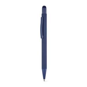 CLINT TOUCH. Stylo à bille au design moderne, fabriqué à partir d'aluminium recyclé (100% rAL), avec une finition en caoutchouc 3