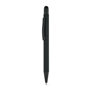 CLINT TOUCH. Stylo à bille au design moderne, fabriqué à partir d'aluminium recyclé (100% rAL), avec une finition en caoutchouc 2