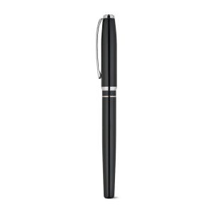 SARAMAGO. Coffret haut de gamme comprenant 1 stylo à bille et 1 stylo roller en cuivre et acier inoxydable, à encre bleue 10
