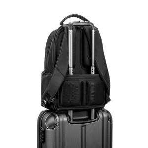 BOSTON SOLID. Sac à dos pour ordinateur portable (17") en nylon 150D avec 2 compartiments rembourrés 9