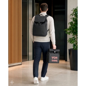 AZORES BAG. Sac à dos pour ordinateur portable (16") en PU, avec rabat recouvrant tous les compartiments 5