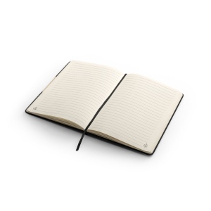 MÁRQUEZ. Cahier A5 à couverture rigide fabriquée à partir de tissu PET 100% recyclé, avec des pages lignées en papier recyclé 6