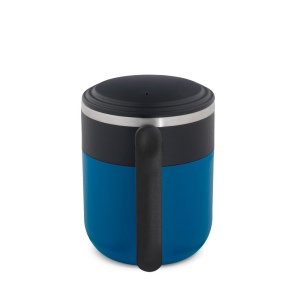 MALDINI. Mug de voyage avec paroi intérieure en acier inoxydable et finition mate, 400 mL 8