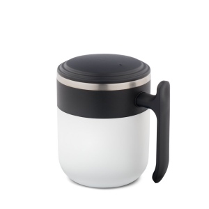 MALDINI. Mug de voyage avec paroi intérieure en acier inoxydable et finition mate, 400 mL 3