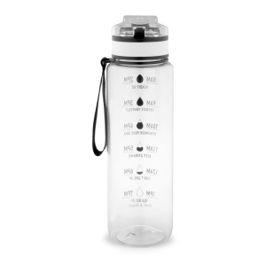 ERIKSSON. Bouteille en PET recyclé (100 % rPET), avec des phrases motivantes et des repères horaires pour vous encourager à boire de l’eau 22