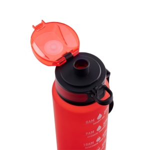 ERIKSSON. Bouteille en PET recyclé (100 % rPET), avec des phrases motivantes et des repères horaires pour vous encourager à boire de l’eau 16