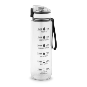 ERIKSSON. Bouteille en PET recyclé (100 % rPET), avec des phrases motivantes et des repères horaires pour vous encourager à boire de l’eau 7