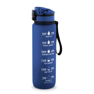ERIKSSON. Bouteille en PET recyclé (100 % rPET), avec des phrases motivantes et des repères horaires pour vous encourager à boire de l’eau 3