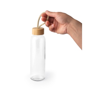 CROSBY. Bouteille en verre avec bouchon en bambou, 520 ml 6