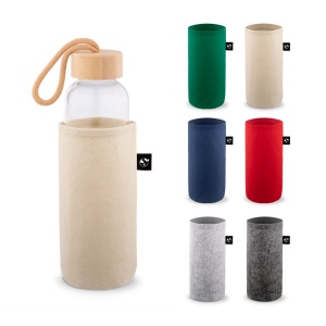 STOREY. Housse en feutre recyclé (100% rPET), idéale pour les bouteilles