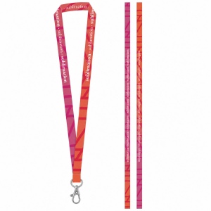 BRIGHTON S. Échantillon imprimé de SET Lanyard SUBLIMATION Long II (20 mm) avec mousqueton à porte de 20 mm 2