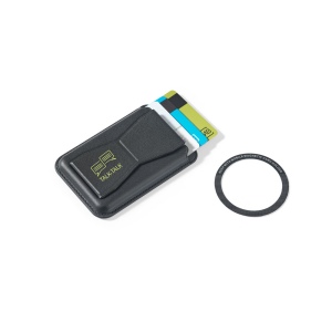 CONNOR. Porte-cartes magnétique en cuir PU, se fixe facilement à l'arrière de votre téléphone portable, avec blocage RFID 4
