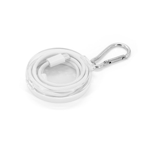 JEMISON. Câble USB-C vers USB-C avec gaine tressée (60 W), fabriqué en ABS, acier inoxydable, aluminium et polyester 3