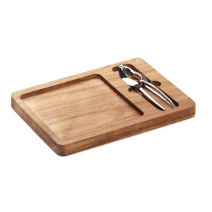 Set de casse-noix en acacia - NUTPLATE 2