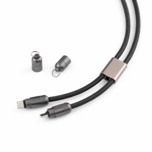 Marconi Câble Charge rapide 2-en-1 et dragonne. USB-C vers USB-C. 7
