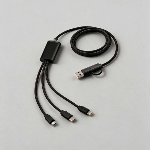 Turing Câble 5-en-1 en rPVC. 1,2 m. 10 W 3