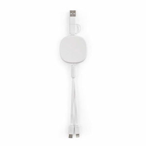 Bohr Câble 3-en-1 en rABS et Bambou. 1 m rétractable. 10 W 7